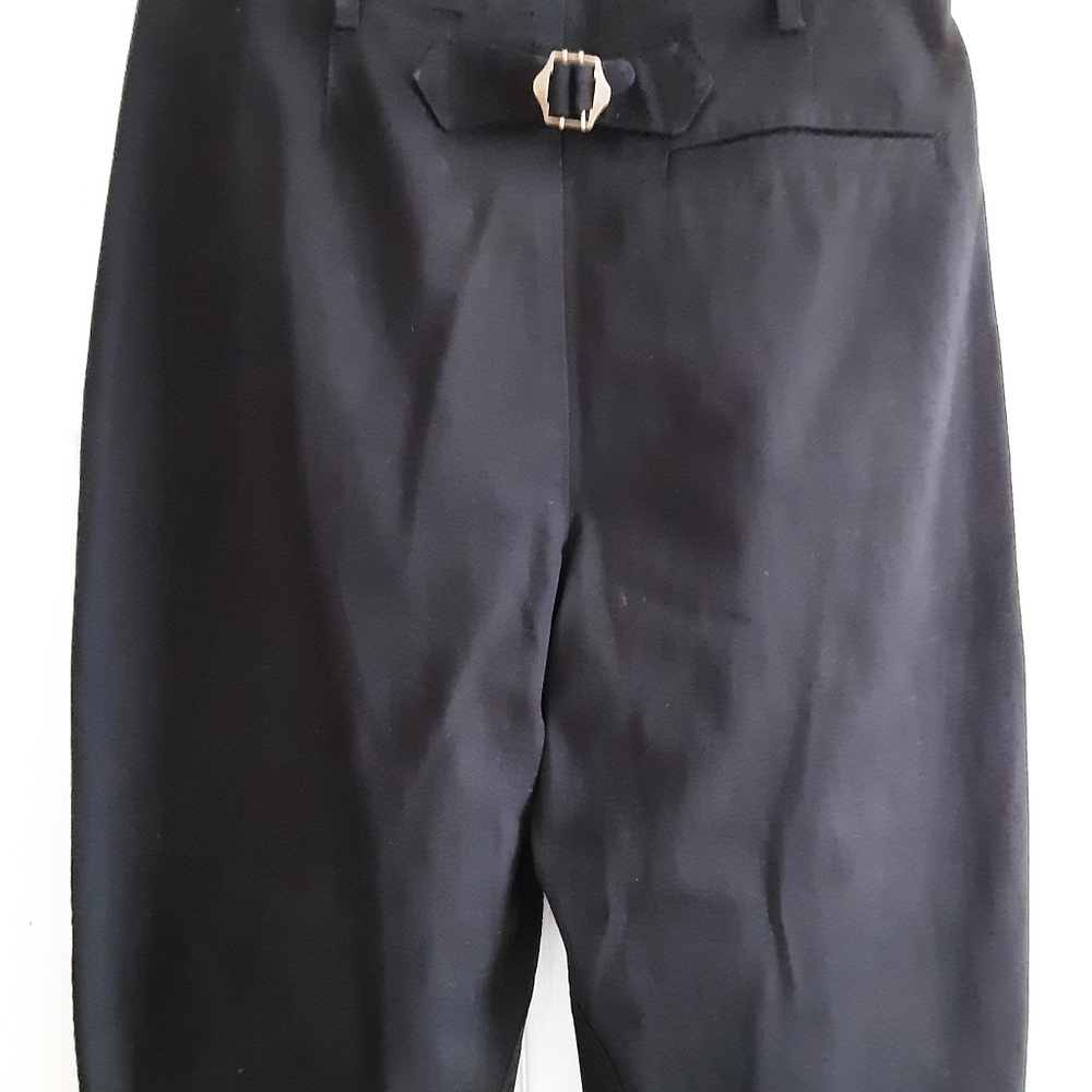 Banana Republic, size 8P, black, button fly, jodphur style pant.